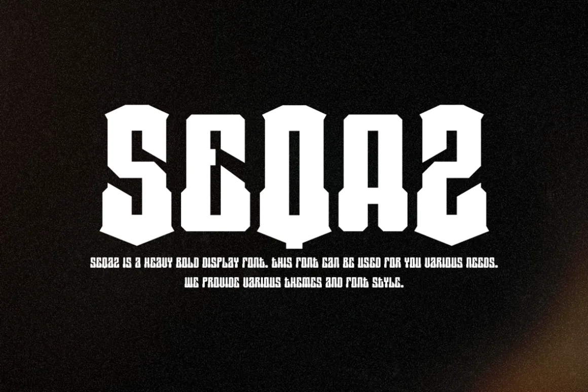 Seqaz - Heavy Bold Font