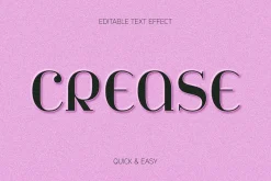 Serif Emboss Craft Paper Text Effect