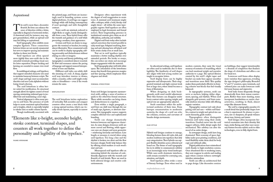 Serif US Letter Brochure Template
