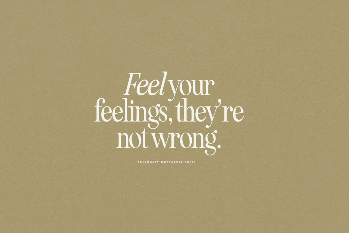 Seriously Nostalgic Serif