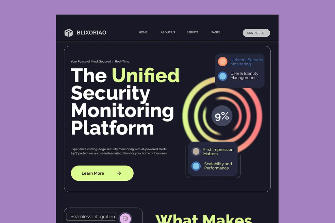 Services Business Landing Page