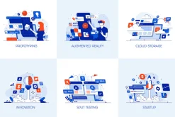 Set of 40 Modern Flat Design Concept