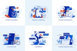 Set of 40 Modern Flat Design Concept