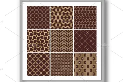 Set of Vector Seamless Geometric