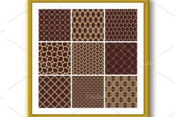 Set of Vector Seamless Geometric