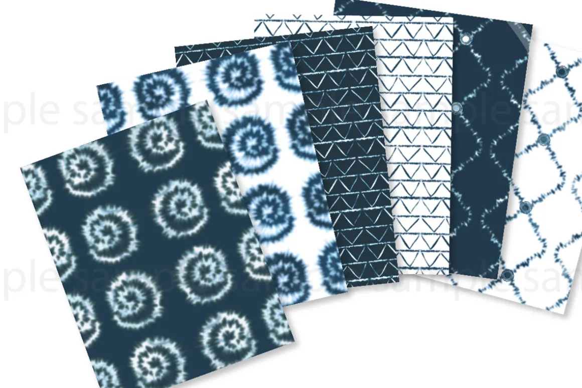 Shabori Inspired Tie Dye Digi Paper