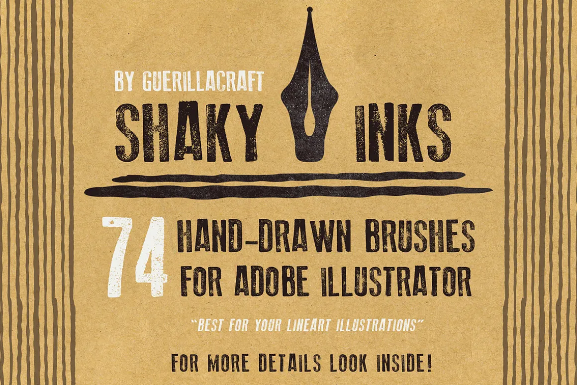 Shaky inks - brushes for Illustrator