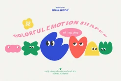 Shape Set - Cute Emotion