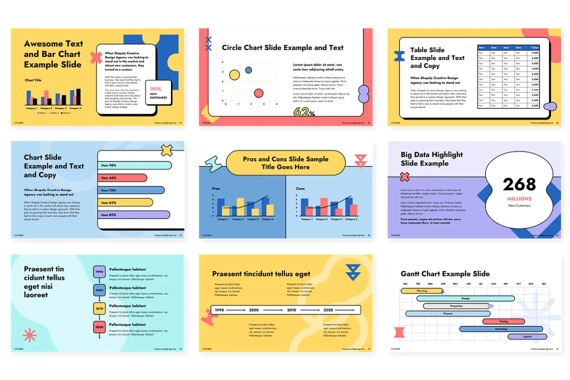 Shapely Google Slides Template
