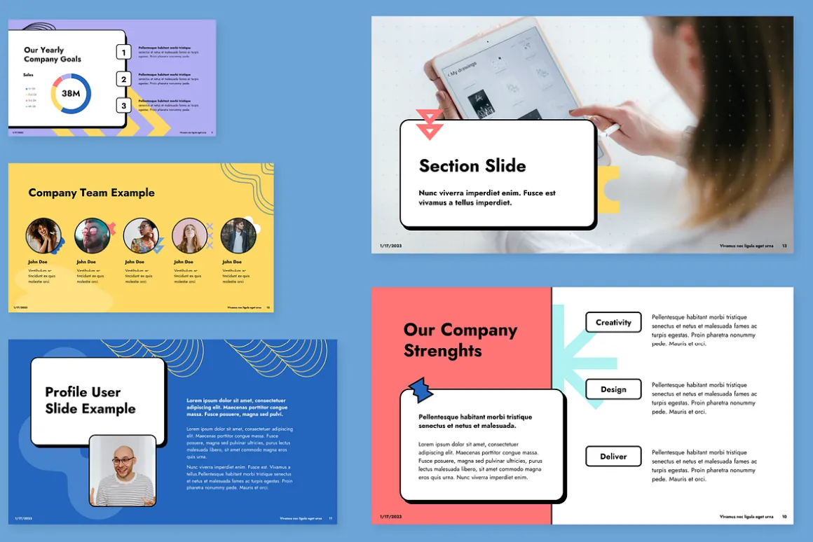 Shapely Google Slides Template