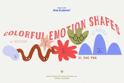 Shapes Set - Cute Emotion 27 Pieces