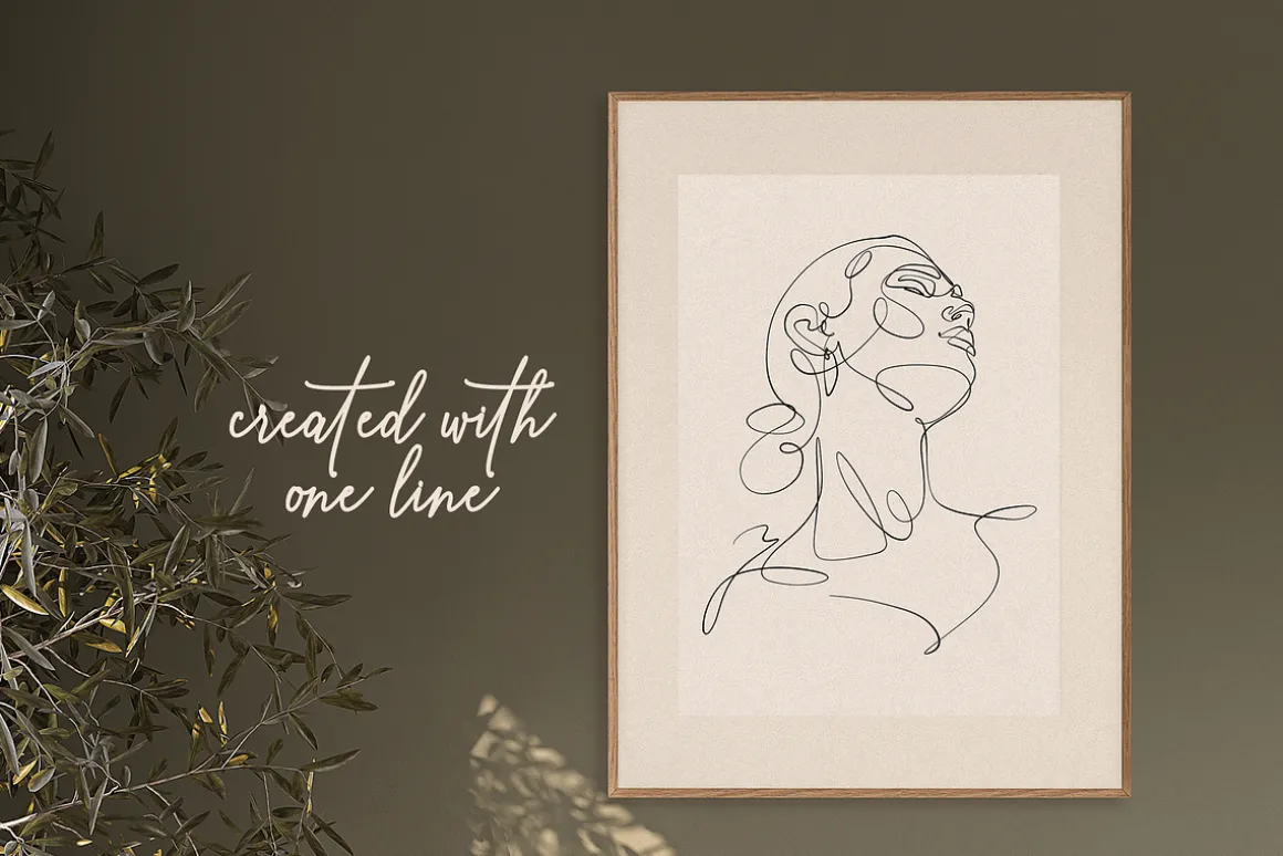 SHE - One line art women set