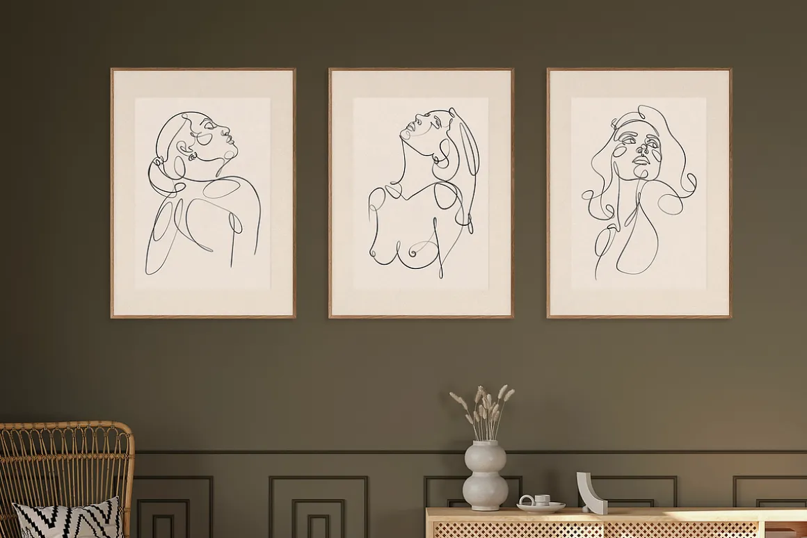 SHE - One line art women set