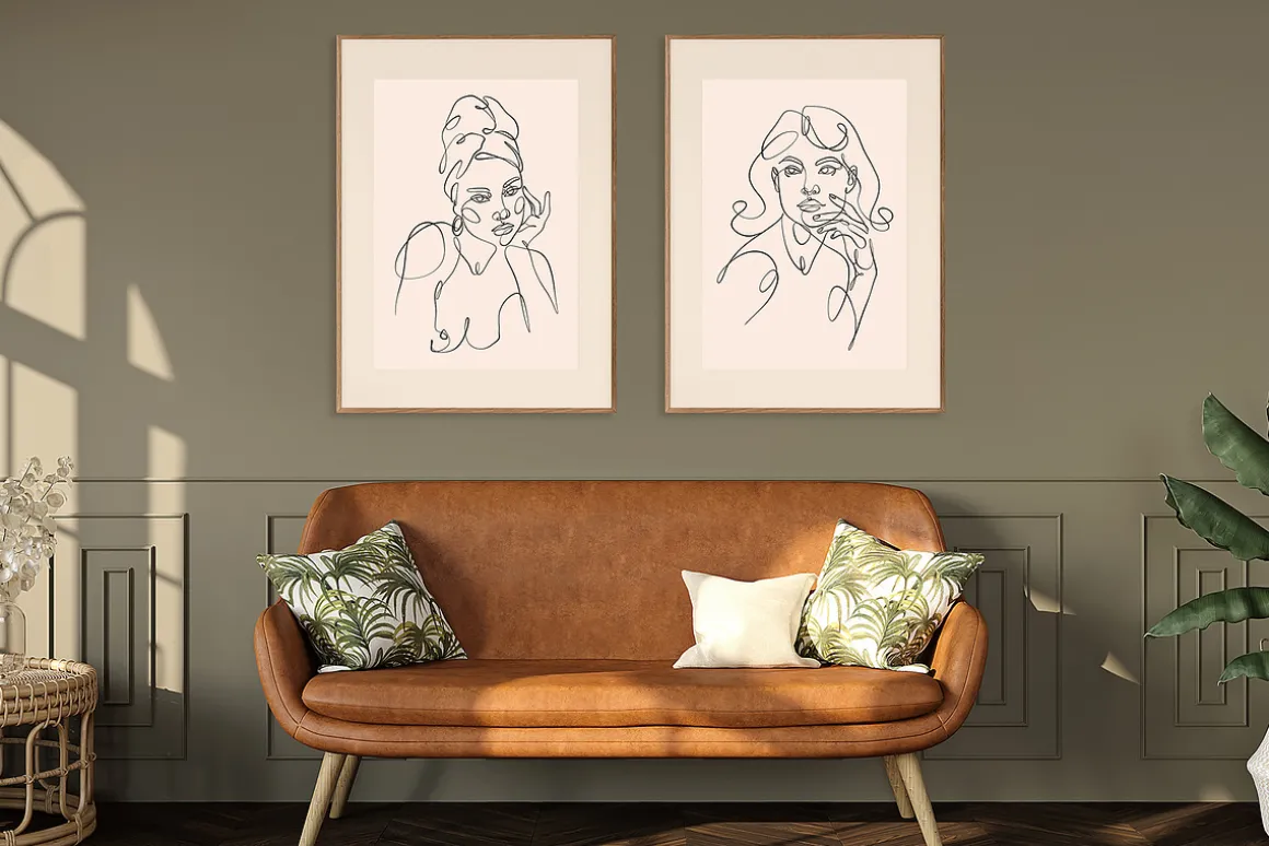 SHE - One line art women set