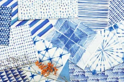Shibori indigo watercolor collection