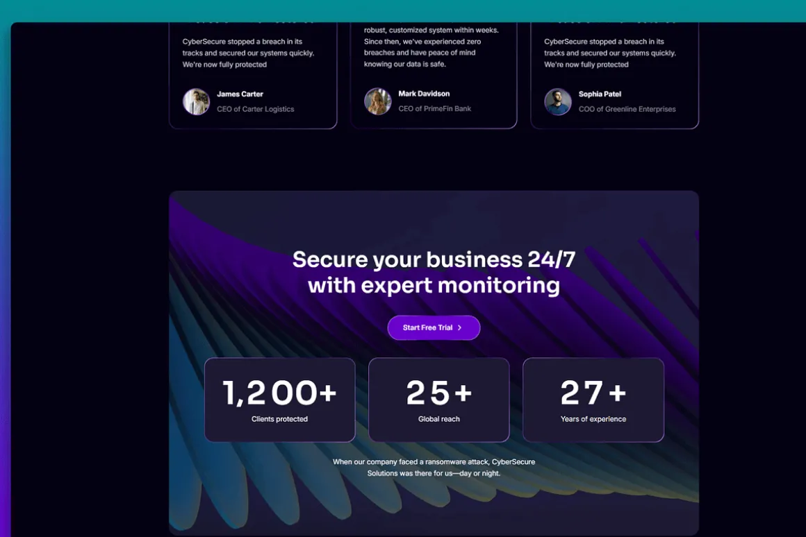 ShieldPro Figma IT Security Template