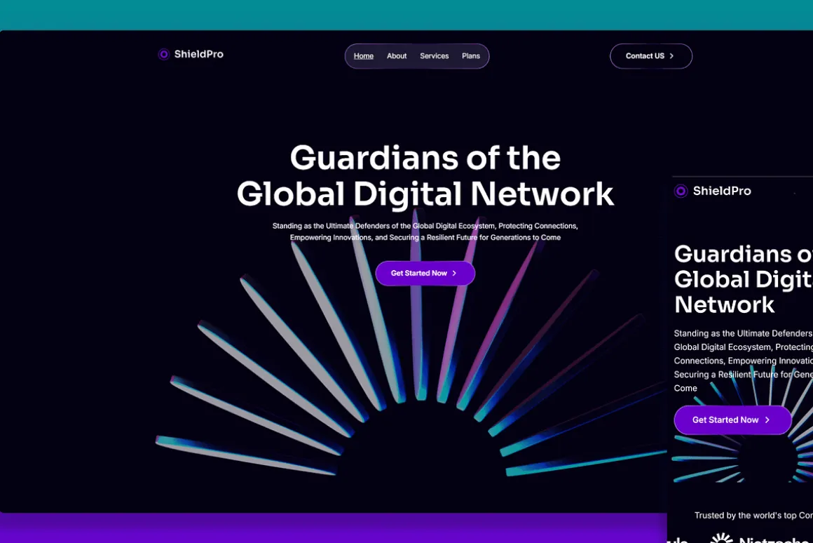 ShieldPro Figma IT Security Template