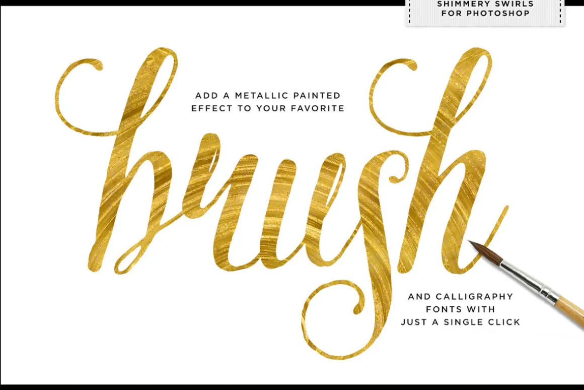 Shimmery Gold Styles for Photoshop