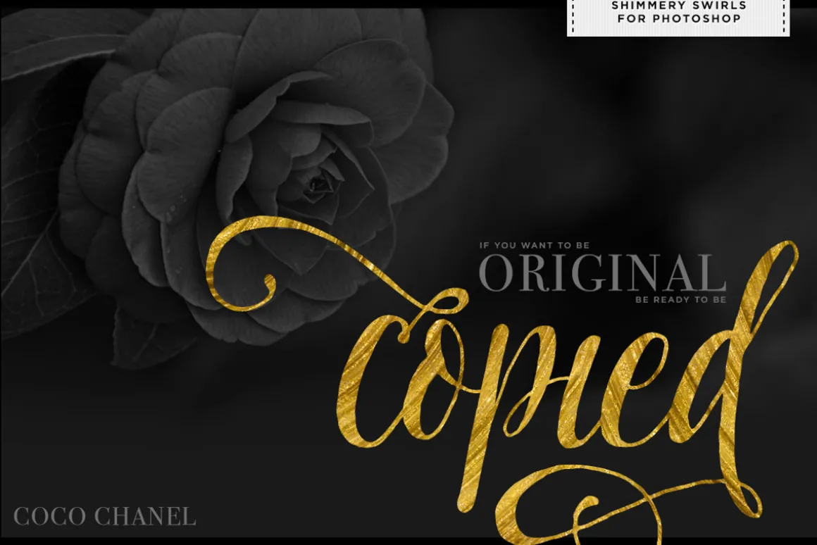 Shimmery Gold Styles for Photoshop