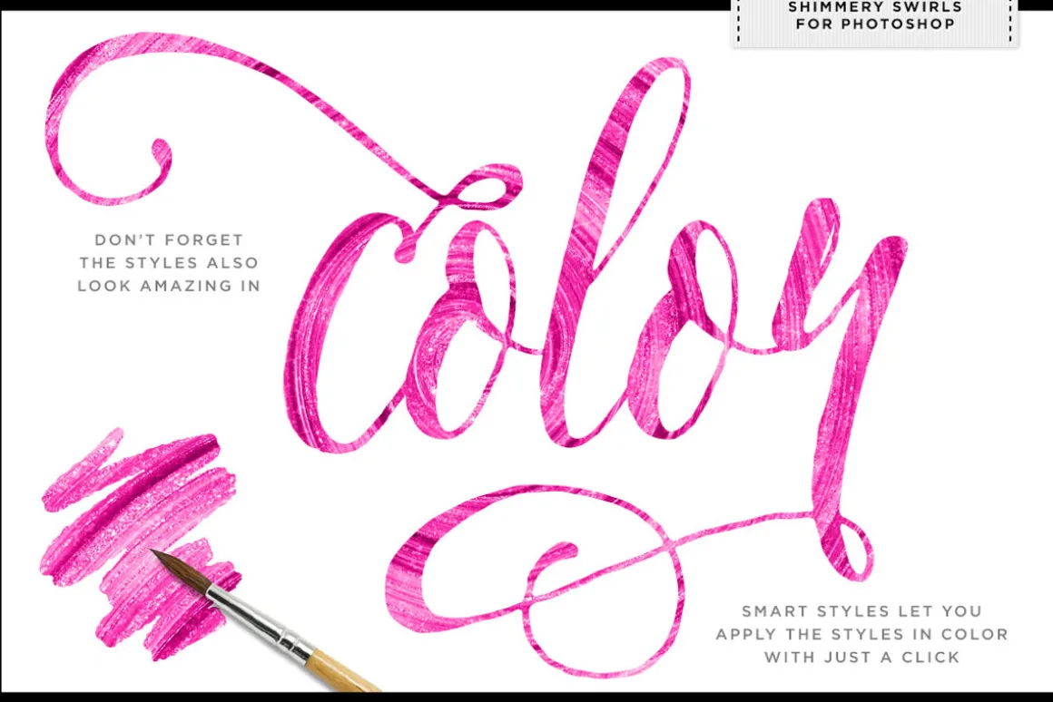 Shimmery Gold Styles for Photoshop