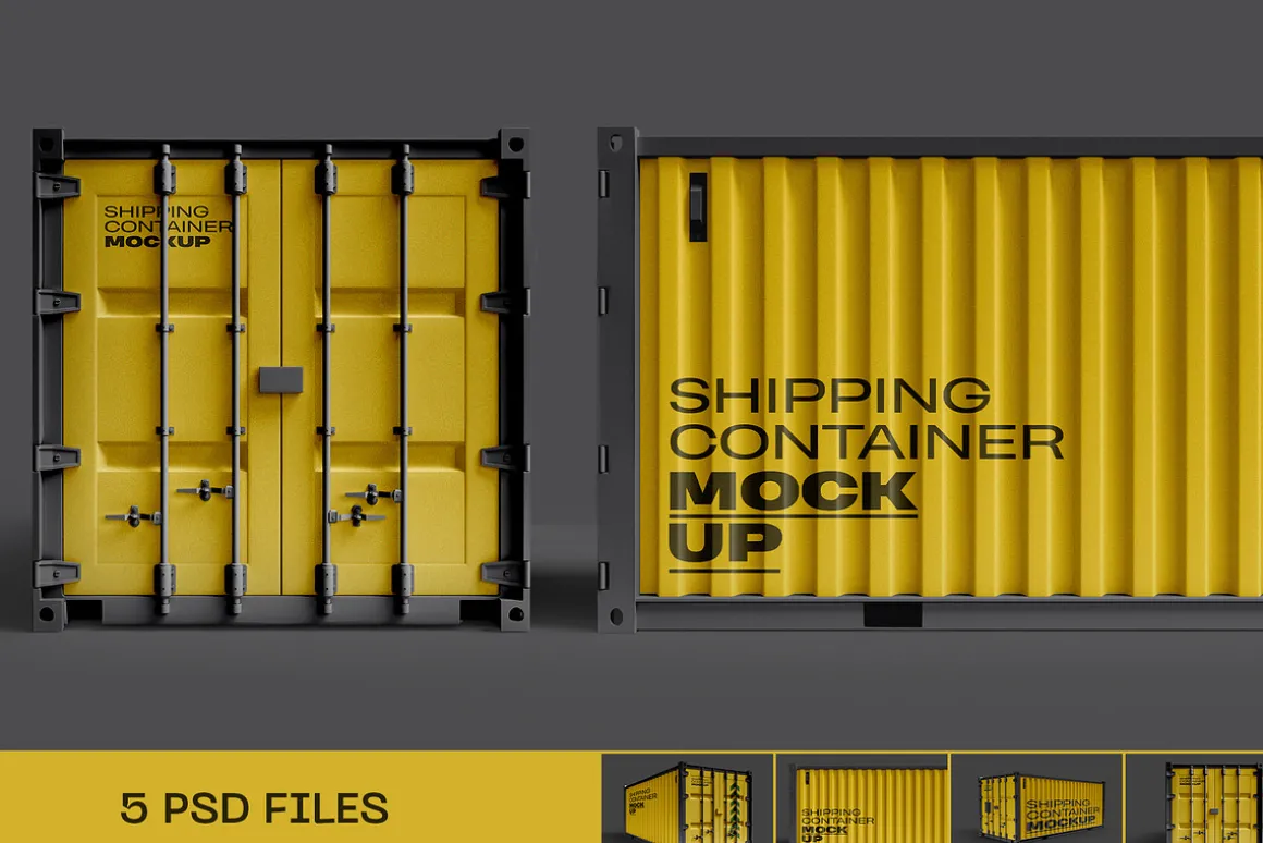 Shipping Container Mockup