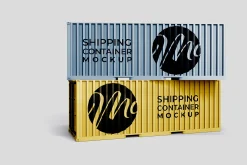 Shipping Container Mockup Set