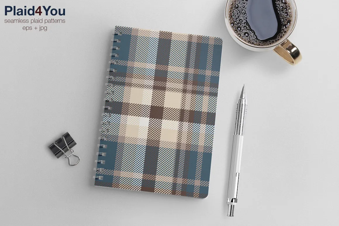 #35 Shirt Plaid Patterns EPS + JPG