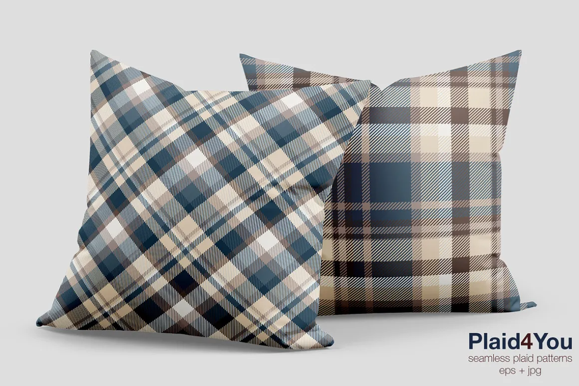 #35 Shirt Plaid Patterns EPS + JPG