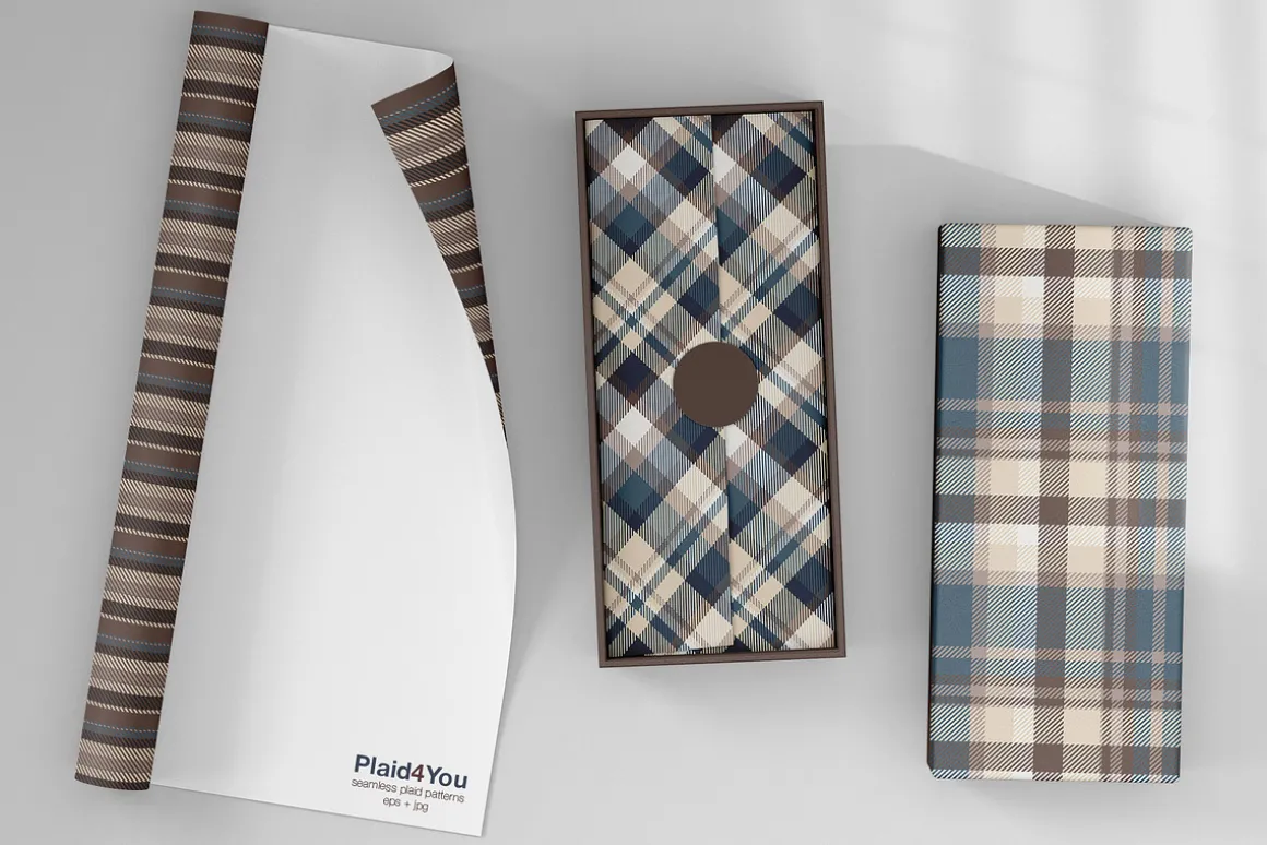 #35 Shirt Plaid Patterns EPS + JPG