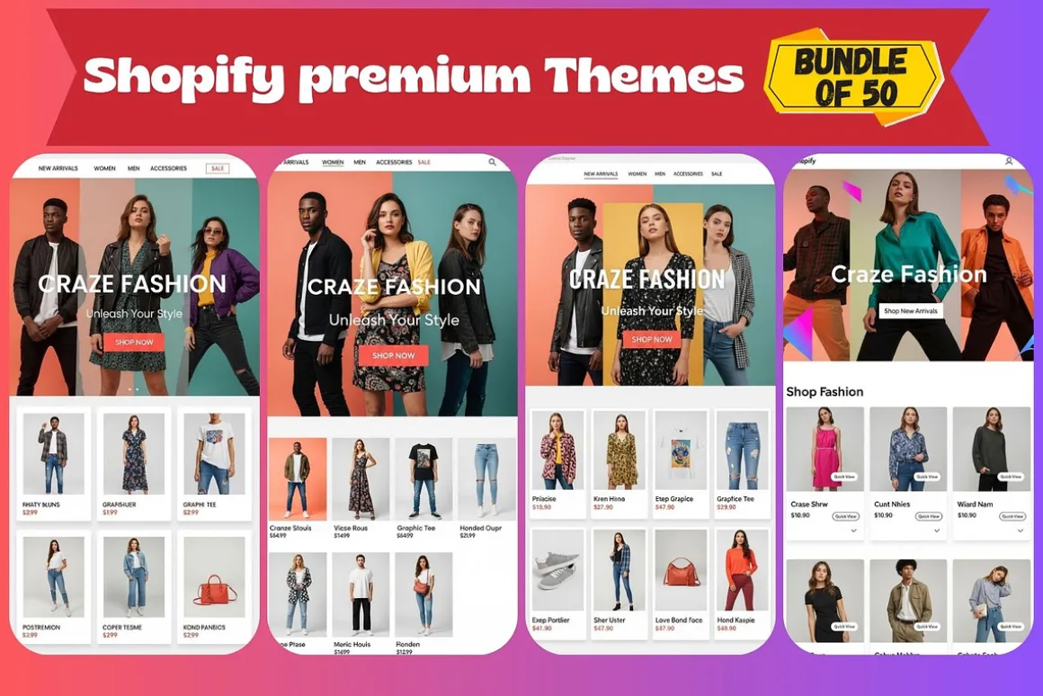 Shopify Premium 50 Themes