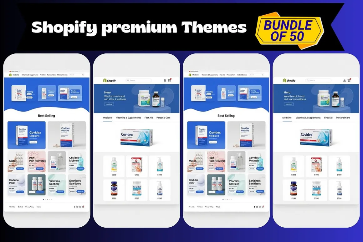 Shopify Premium 50 Themes