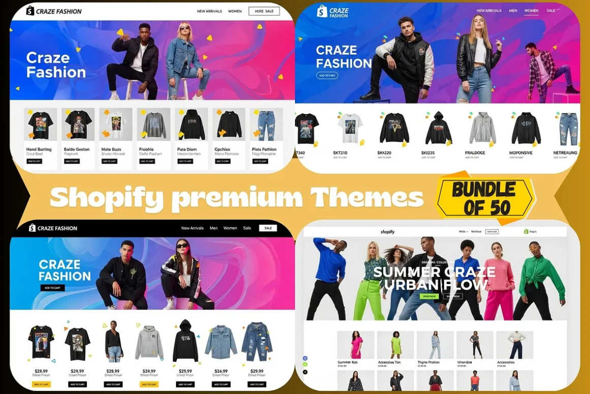 Shopify Premium 50 Themes