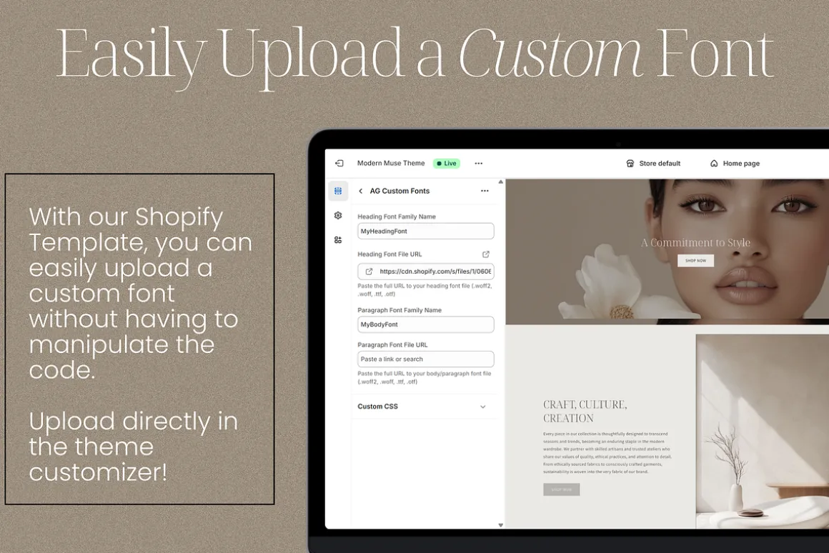 Shopify Website Template