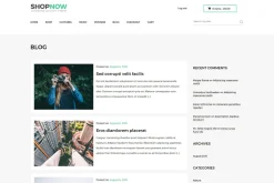 Shopnow | Woocommerce+Bootstap Theme