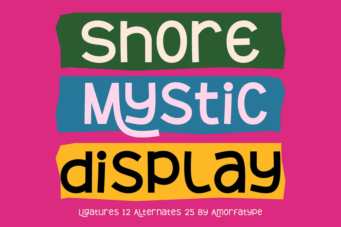 Shore Mystic A Playful Quirky Font