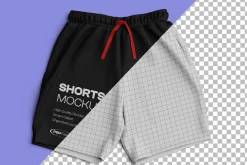 Shorts Mockup Front & Back