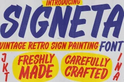 Signeta - Vintage Sign Painting Font