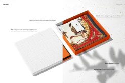 Silk Scarf Box Mockup Set 07/FFv.12