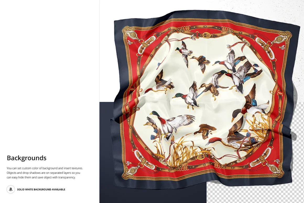 Silk Scarf Box Mockup Set 07/FFv.12