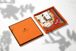 Silk Scarf Box Mockup Set 07/FFv.12