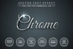 Silver - Editable Text Effect