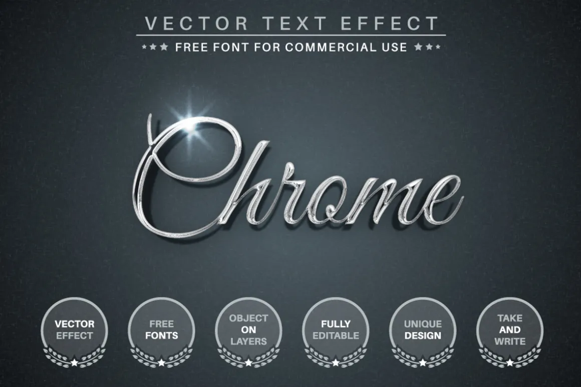 Silver - Editable Text Effect