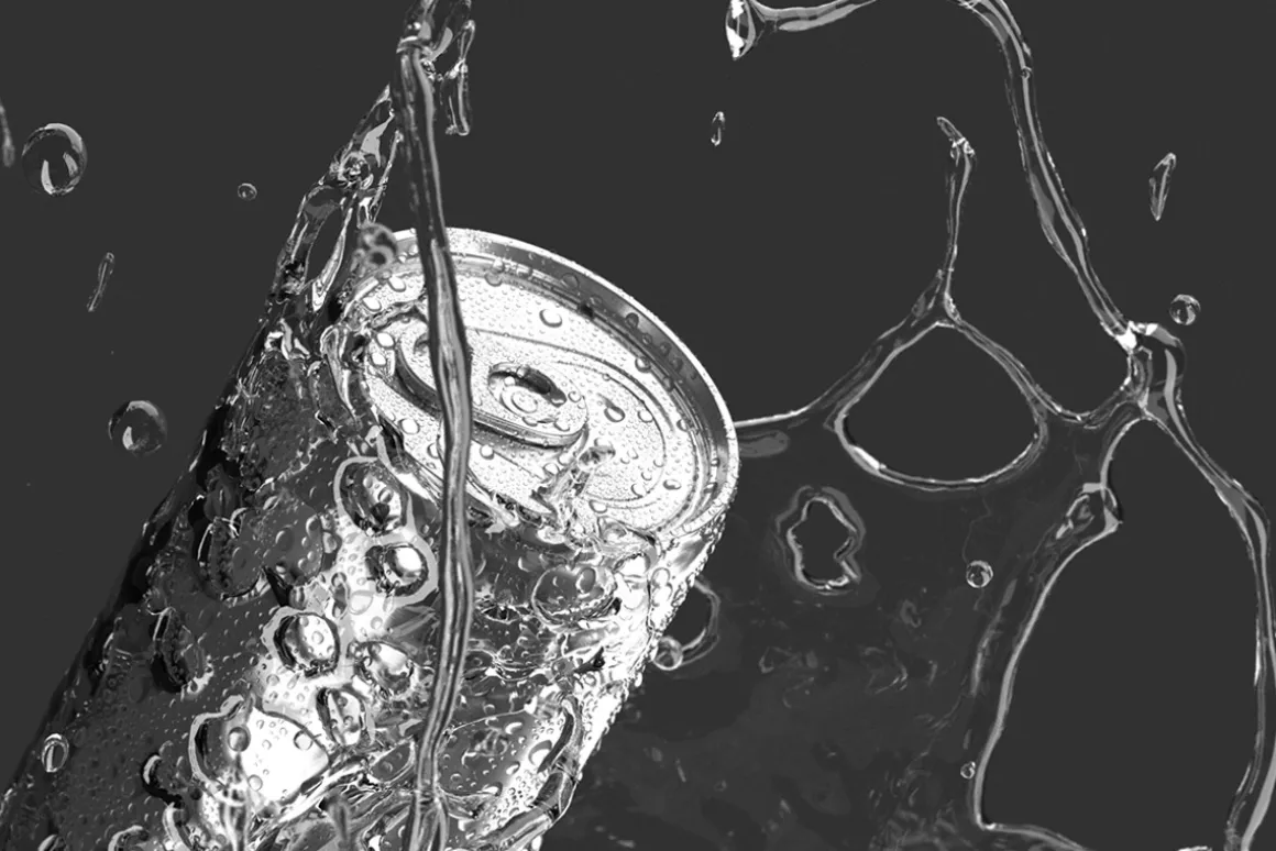 Silver 250ml Aluminum Can 3D Model