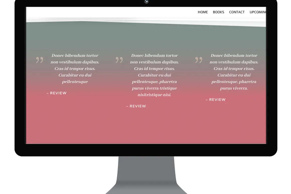 Simple and Easy Author Website