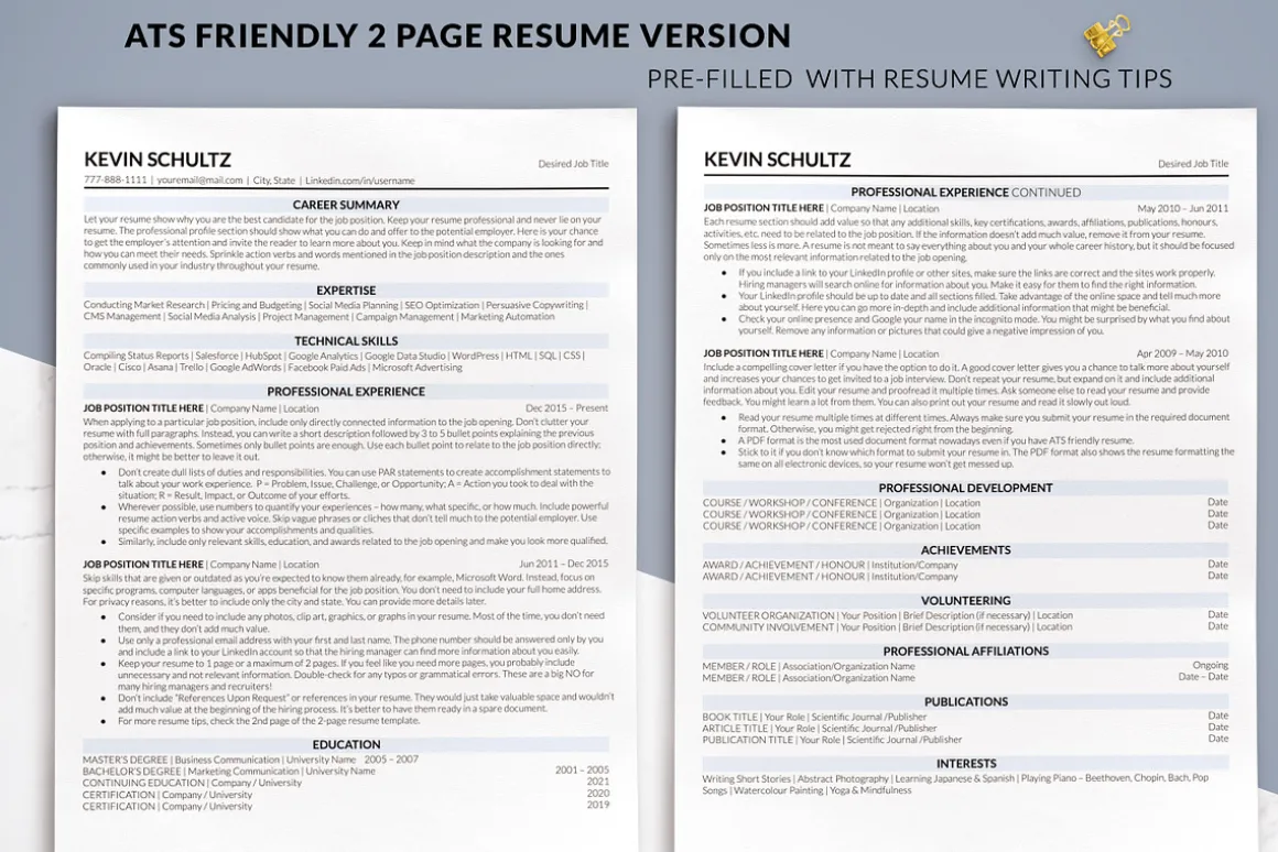 Simple ATS Resume for Google Docs