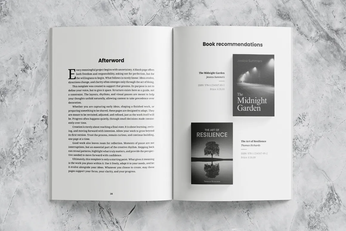 Simple Book Template