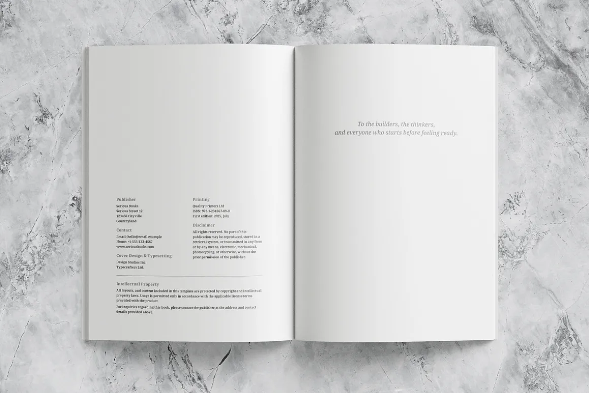Simple Book Template