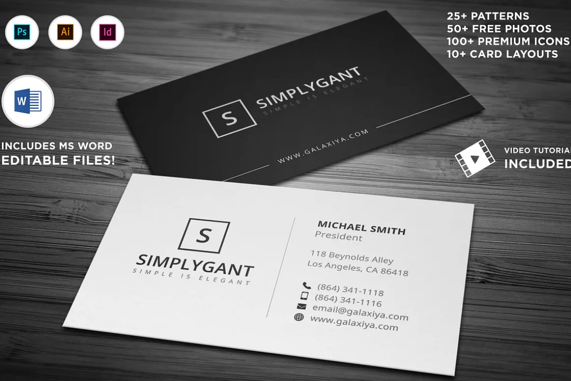 Simple Minimal Business Cards