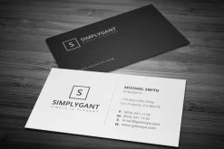 Simple Minimal Business Cards