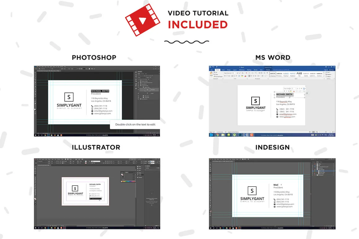 Simple Minimal Business Cards